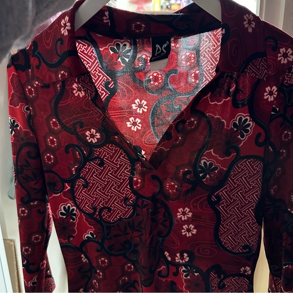 Vintage PS Per Seption 3/4 Sleeve Floral Blouse - Picture 11 of 15